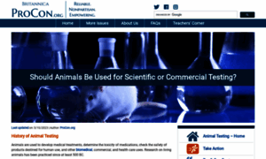 Animal testing procon.org