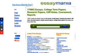 Essay mania