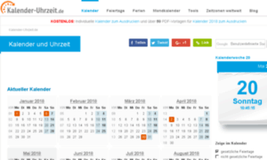 Staging.kalender-uhrzeit.de: Kalender-Uhrzeit.de - Kalender, Feiertage 