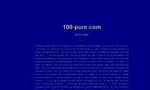 100-pure.com thumbnail