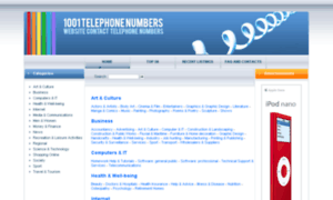 1001telephonenumbers.com thumbnail