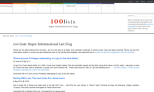 100lists.com thumbnail