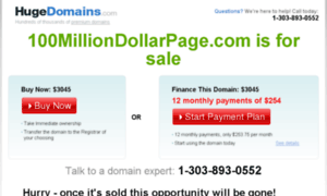 100milliondollarpage.com thumbnail