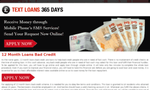 12.month.loans.bad.credit.textloans365days.co.uk thumbnail