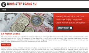12.month.loans.doorsteploans4u.co.uk thumbnail