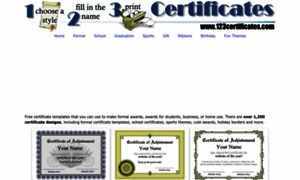 123certificates.com thumbnail