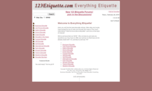 123etiquette.com thumbnail