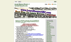 123learnkorean.wordpress.com thumbnail