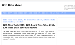 12thdatesheet2019.in thumbnail