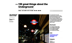 150greatthingsabouttheunderground.com thumbnail