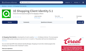 1e-shopping-client-identity.software.informer.com thumbnail