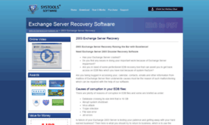 2003.exchangerecoverysoftware.net thumbnail