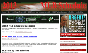 2013mlbschedule.com thumbnail