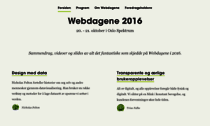 2016.webdagene.no thumbnail