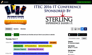 2016itecitconference.sched.org thumbnail