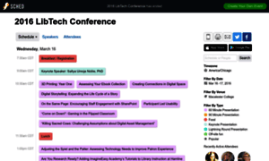 2016libtechconference.sched.org thumbnail