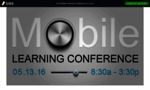2016mobilelearningconference.sched.org thumbnail