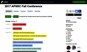 2017apsrcfallconference.sched.com thumbnail