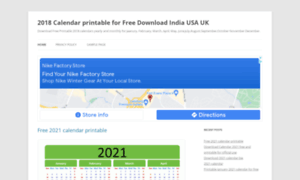 2018calendarprintable.in thumbnail