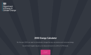 2050-calculator-tool.decc.gov.uk thumbnail
