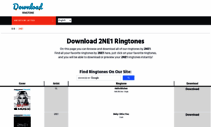 2ne1.download-ringtone.com thumbnail