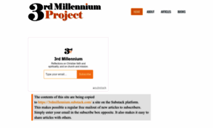 3rdmillenniumproject.com thumbnail