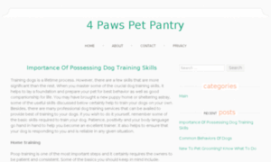 4pawspetpantry.com thumbnail