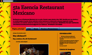 5taesenciarestaurantmexicano.blogspot.com.ar thumbnail