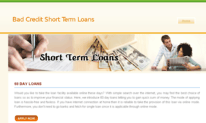 60.day.loans.badcreditshorttermloans.net thumbnail