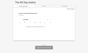 60dayauthor.acuityscheduling.com thumbnail