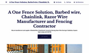 A-one-fence-solution-barbed-wire-chainlink.business.site thumbnail