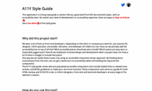 A11y-style-guide.com thumbnail