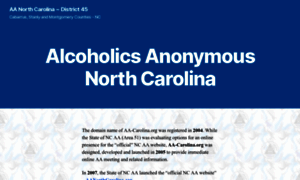 Aa-carolina.org thumbnail