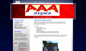 Aaasigns-letters.com thumbnail