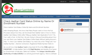 Aadharcardstatusonline.com thumbnail