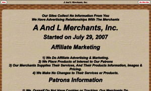 Aandlmerchants.com thumbnail