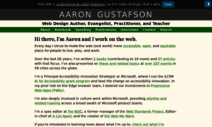 Aaron-gustafson.com thumbnail