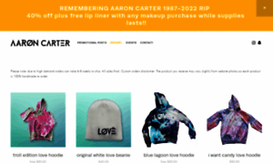 Aaroncarter.com thumbnail