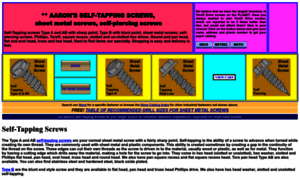 Aaronsself-tappingscrews.com thumbnail