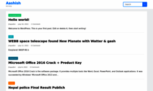 Aashishkoirala.com.np thumbnail