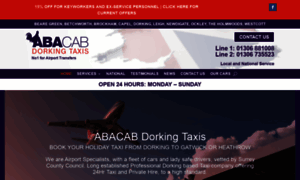 Abacabdorkingtaxis.co.uk thumbnail