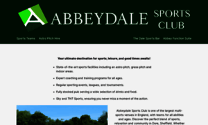 Abbeydalesportsclub.co.uk thumbnail