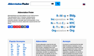 Abbreviationfinder.org thumbnail