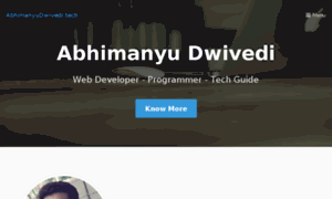 Abhimanyudwivedi.tech thumbnail
