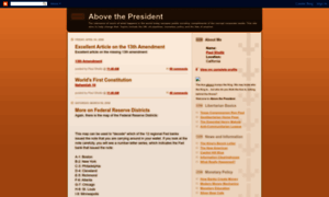 Abovethepresident.blogspot.com thumbnail