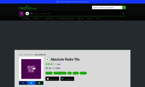 Absolute70s.radio.net thumbnail