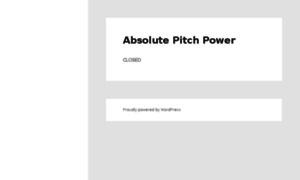 Absolutepitchpower.com thumbnail