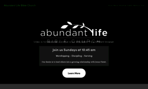 Abundantlifebiblechurch.org thumbnail