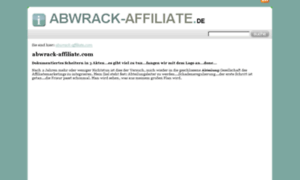 Abwrack-affiliate.com thumbnail