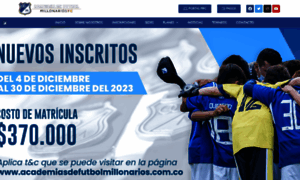 Academiadefutbolmillonarios.com.co thumbnail